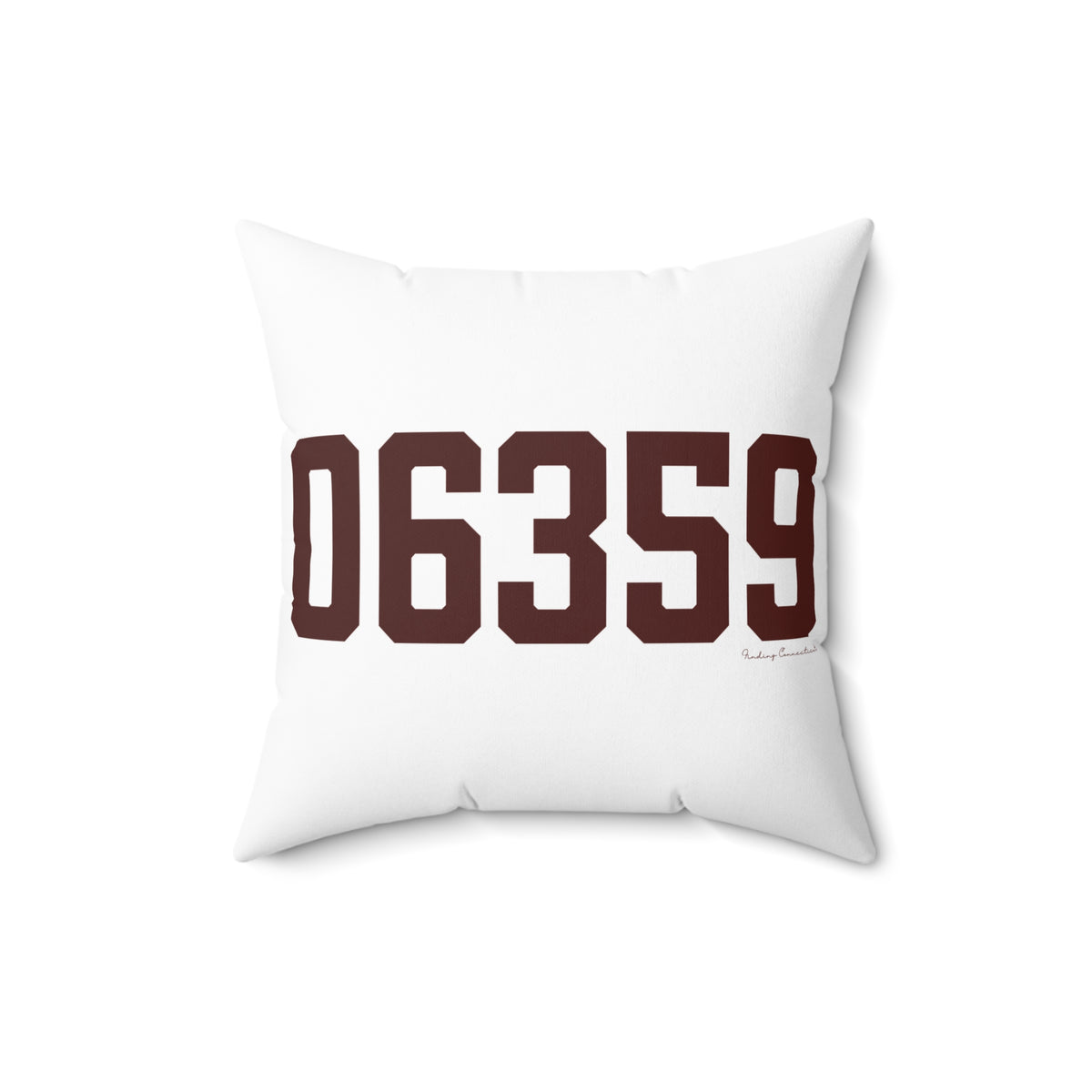 06359 North Stonington Connecticut Zip Code Spun Polyester Square Pillow