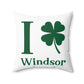 I Clover Windsor Spun Polyester Square Pillow