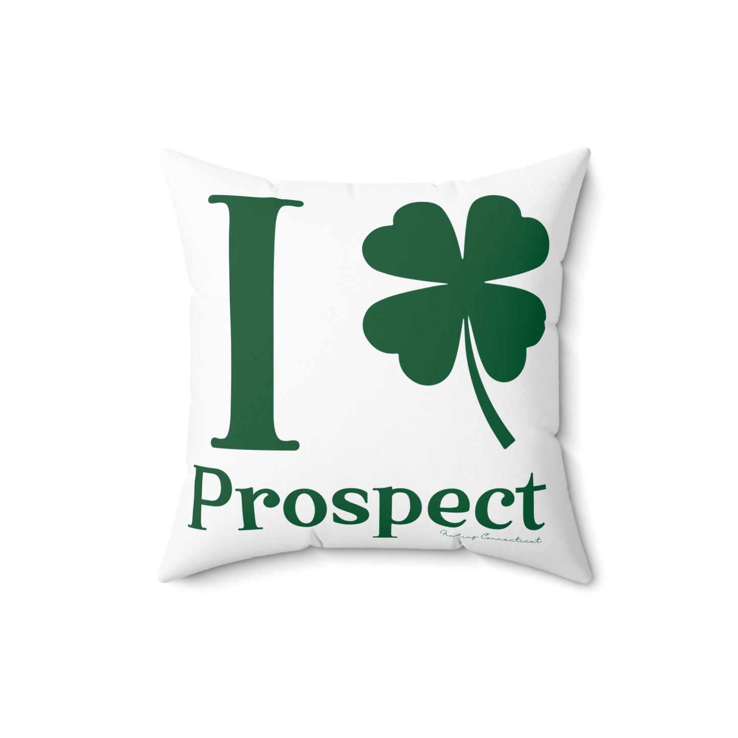 I Clover Prospect Spun Polyester Square Pillow