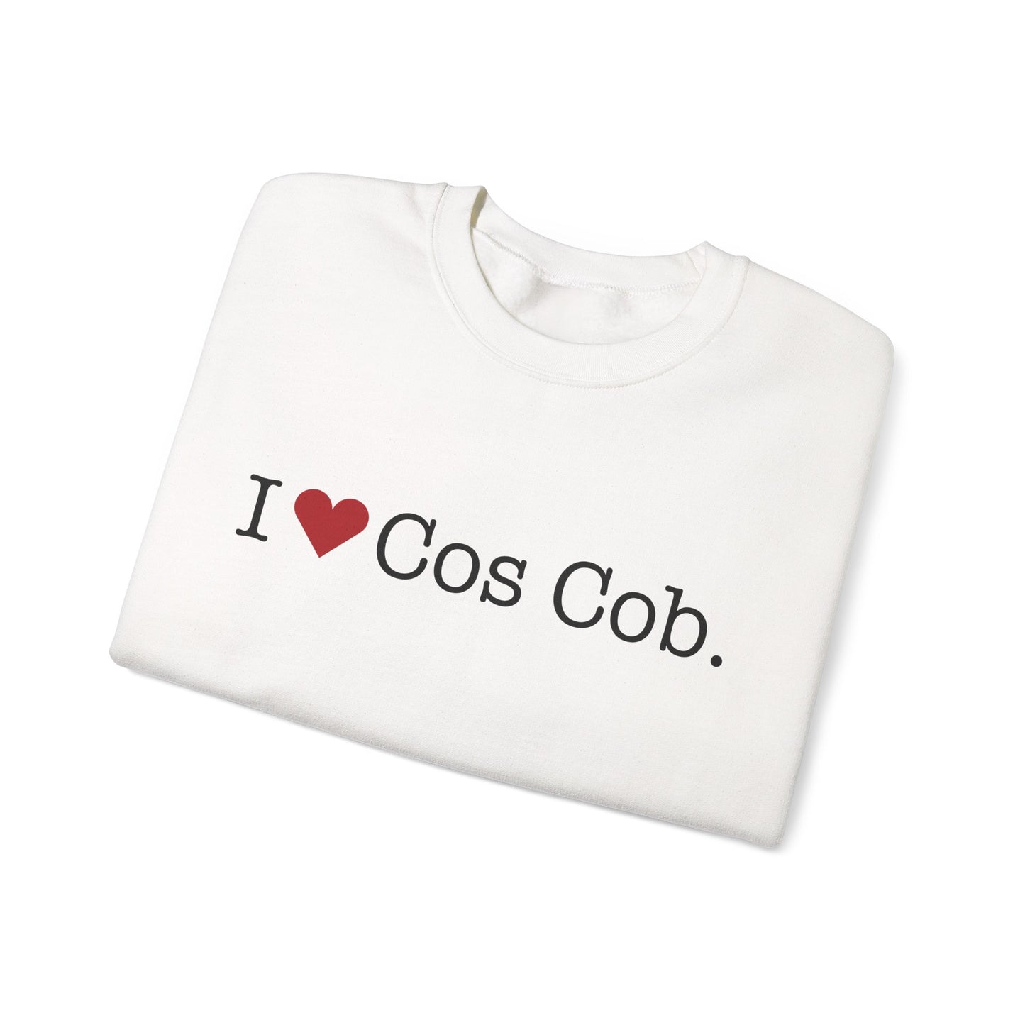 I Heart Cos Cob. Unisex Heavy Blend™ Crewneck Sweatshirt