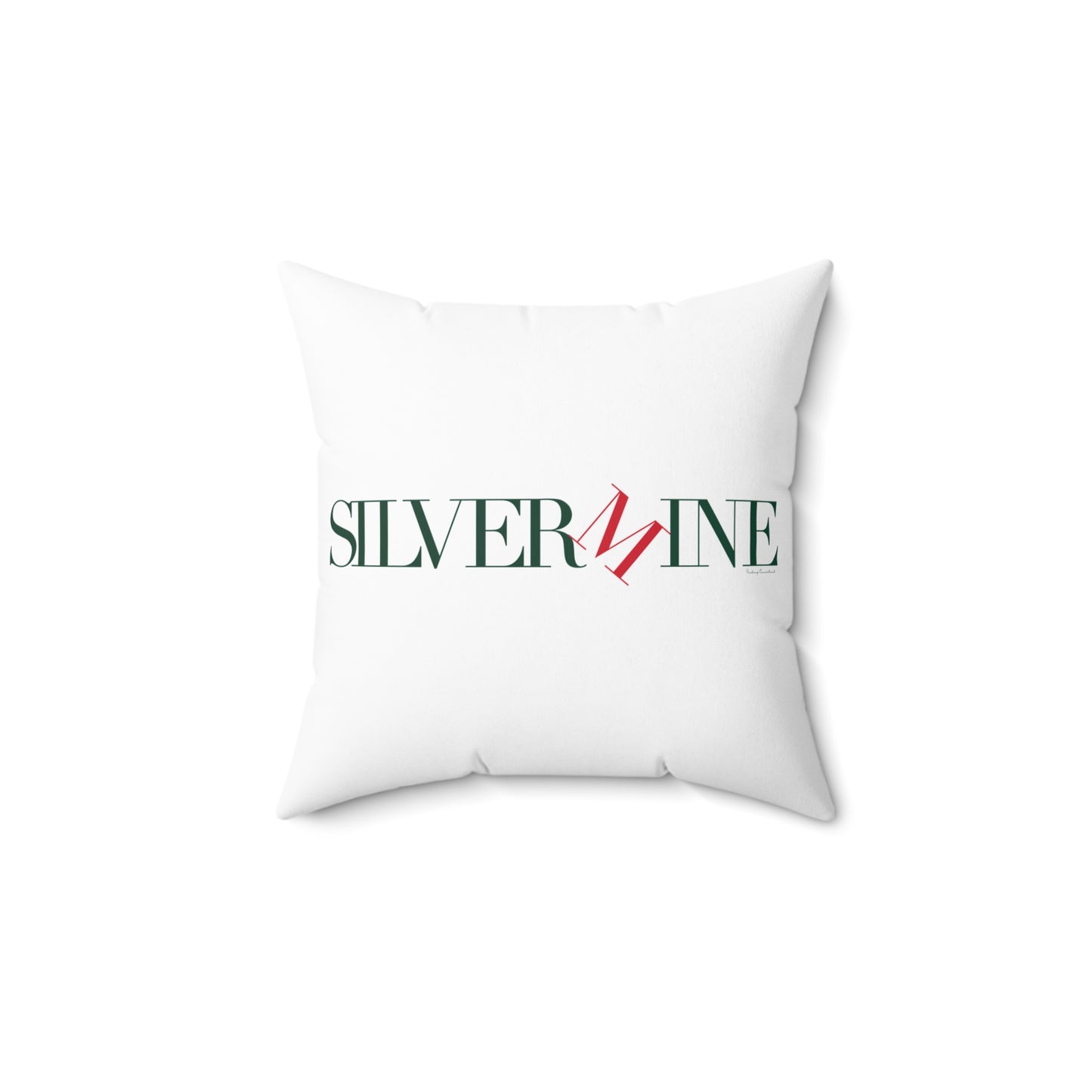 41 Tilt Silvermine Spun Polyester Square Pillow