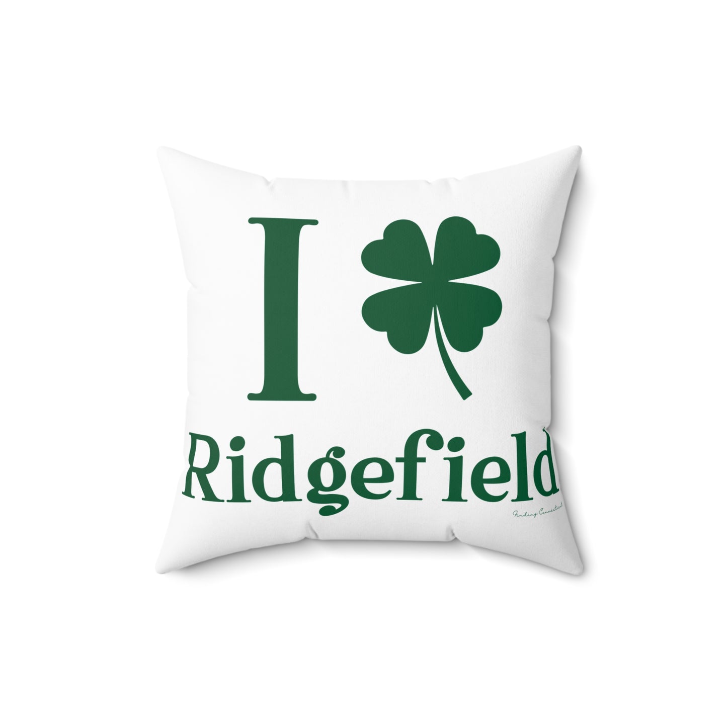 I Clover Ridgefield  Spun Polyester Square Pillow