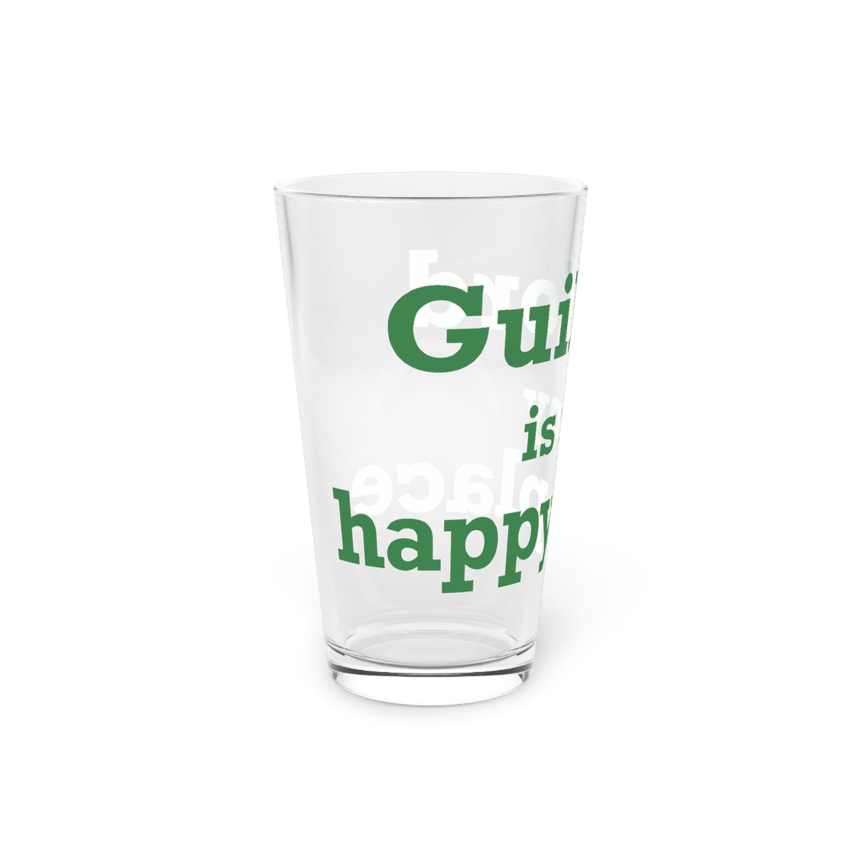 Guilford is My Happy Place Pint Glass, 16oz