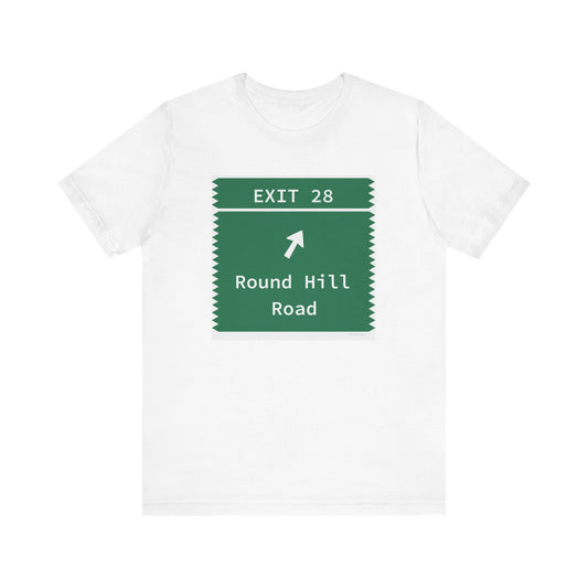 Vintage Merritt Parkway Exit 28 Sign Unisex Jersey Short Sleeve T-Shirt