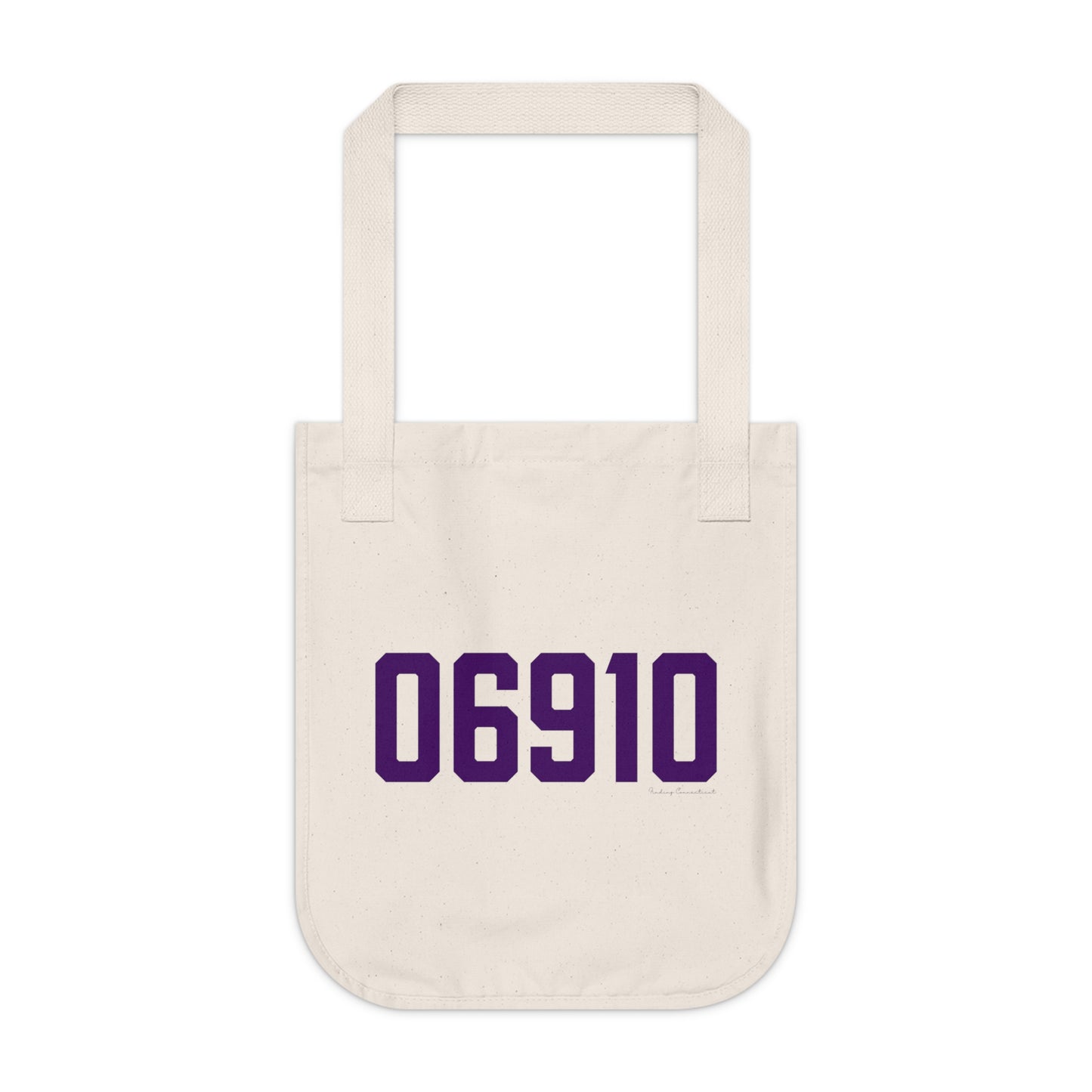 06910 Stamford Connecticut Zip Code Organic Canvas Tote Bag