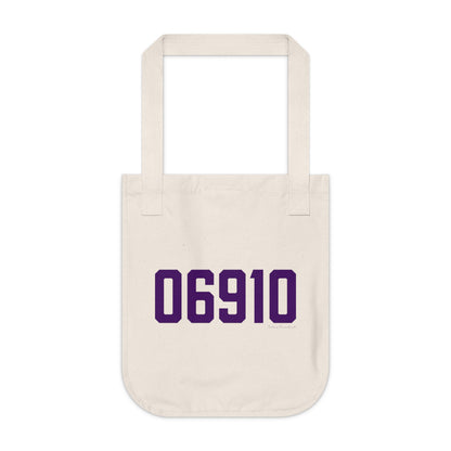 06910 Stamford Connecticut Zip Code Organic Canvas Tote Bag