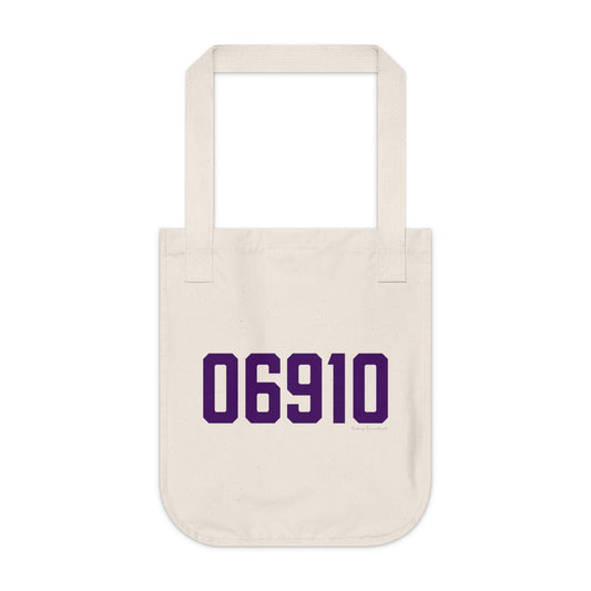 06910 Stamford Connecticut Zip Code Organic Canvas Tote Bag
