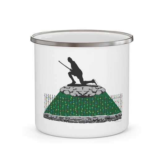 Minuteman Holiday Lights  Enamel Camping Mug