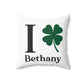 I Clover Bethany Spun Polyester Square Pillow