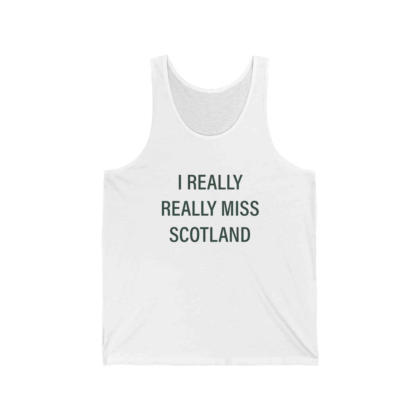 I Really Really Miss Scotland Unisex Jersey Tank Top