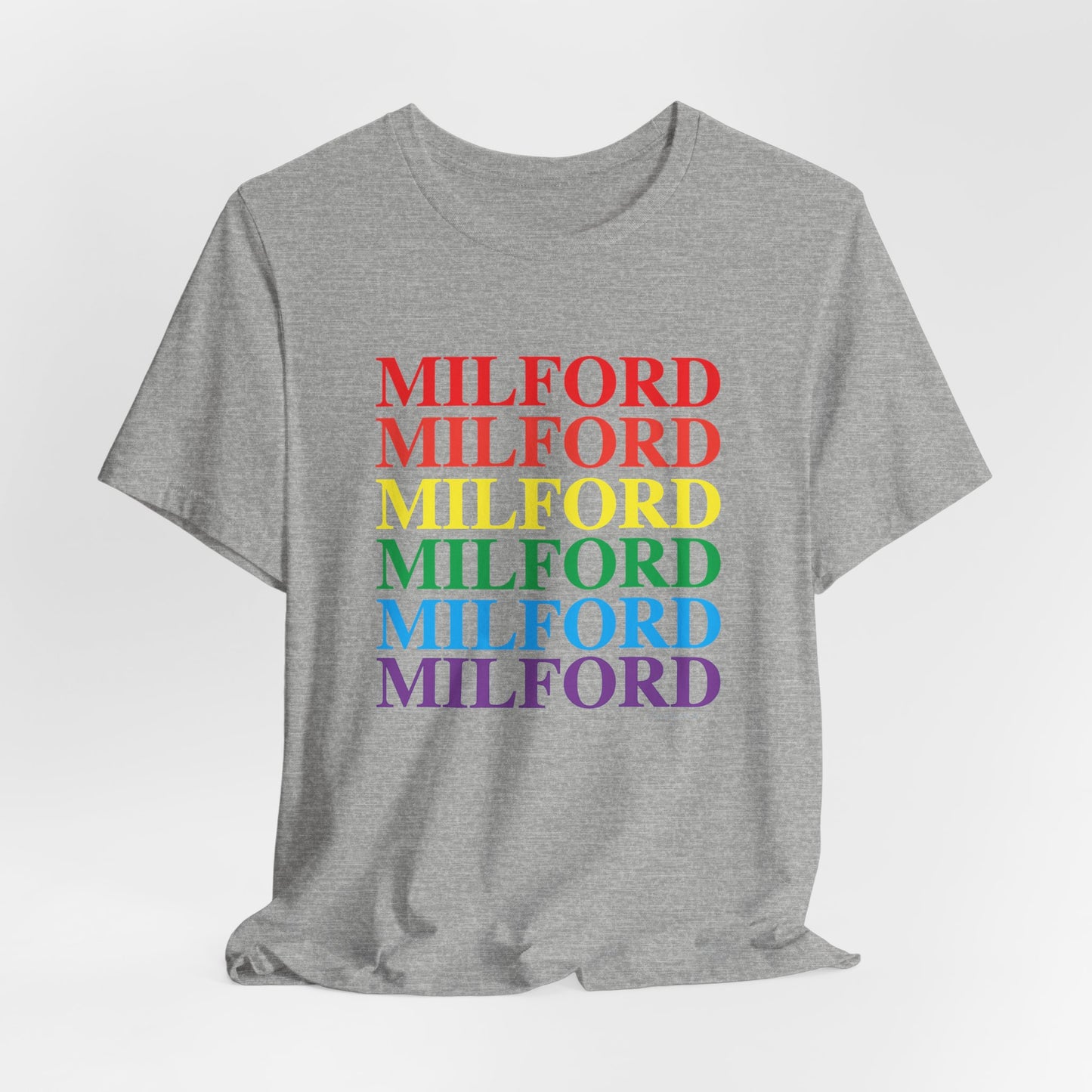 Milford Pride Unisex Jersey Short Sleeve Tee