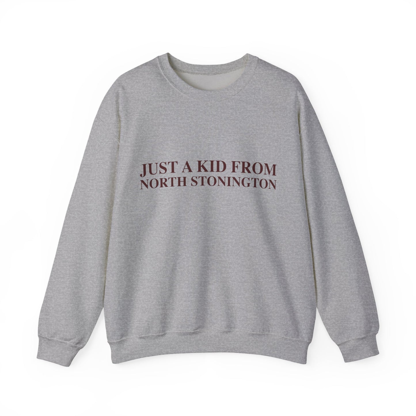 Just a kid from North Stonington Unisex Heavy Blend™ Crewneck Sweatshirt
