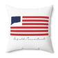 Enfield Connecticut Flag Spun Polyester Square Pillow