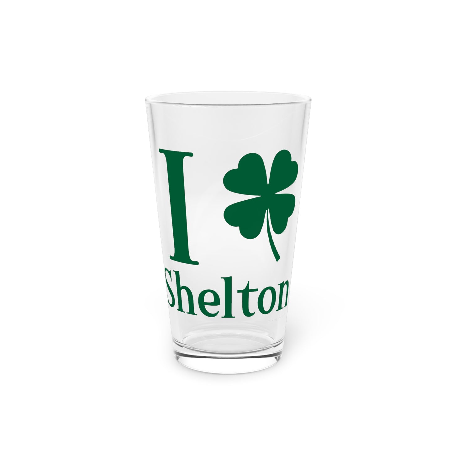 I Clover Shelton Pint Glass, 16oz