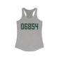 06854 Norwalk Connecticut Zip Code Women's Ideal Racerback Tank Top