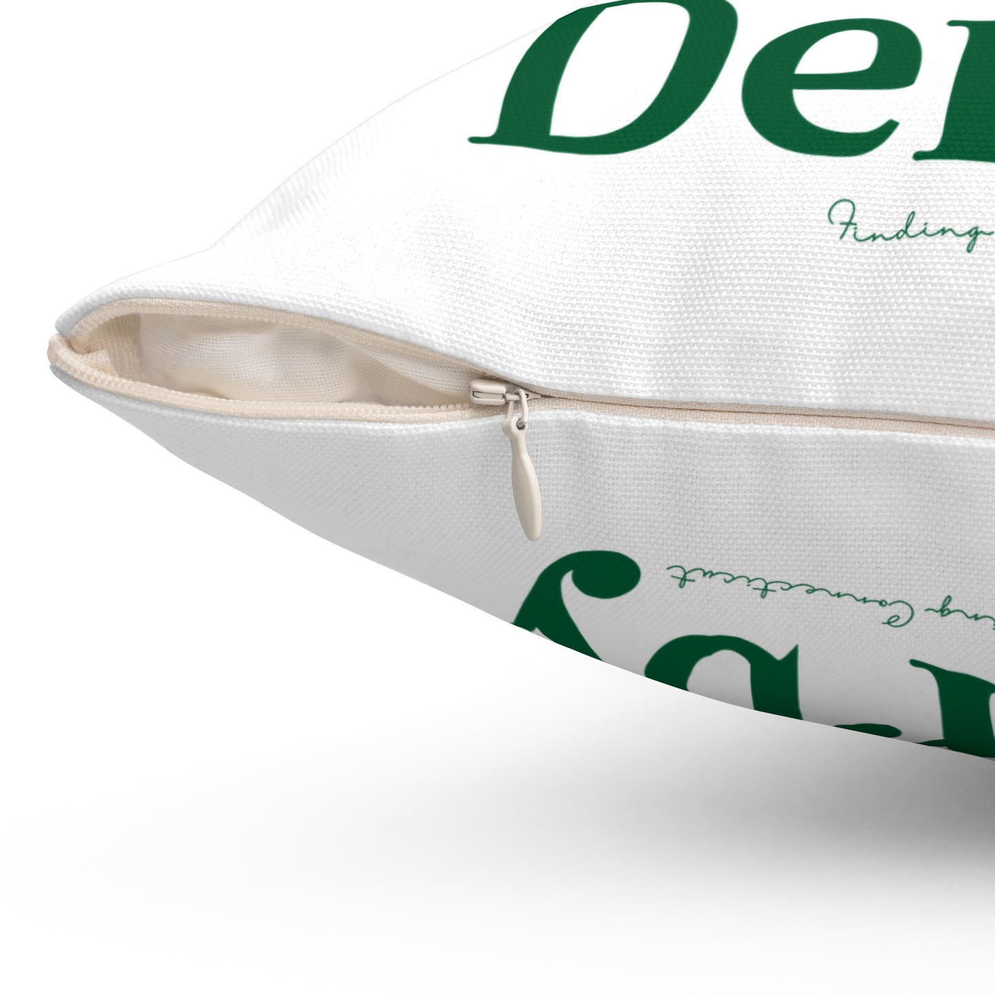 I Clover Derby Spun Polyester Square Pillow