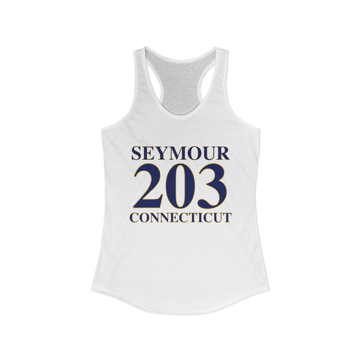 Seymour 203 Connecticut Women's Ideal Racerback Tank Top