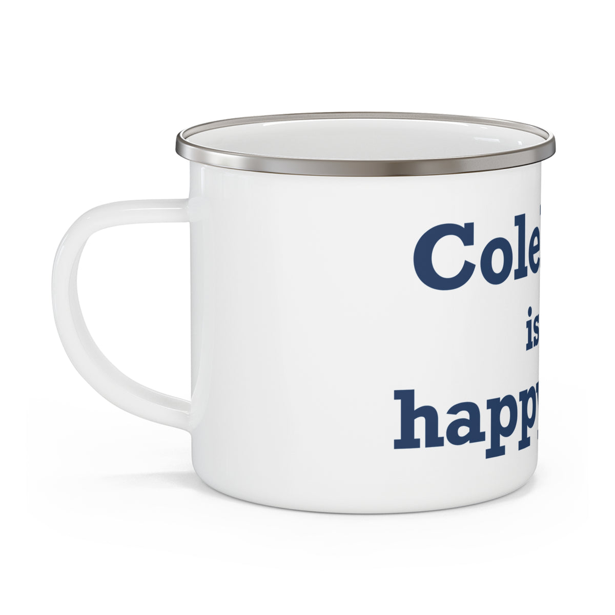 Colebrook is my Happy Place Enamel Camping Mug