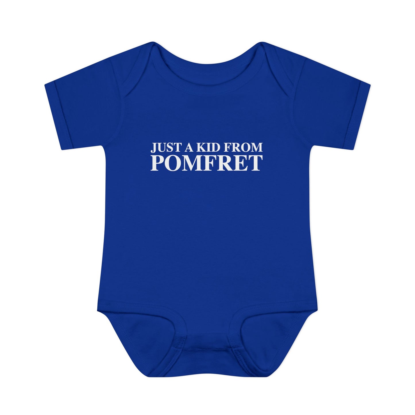 Just a kid from Pomfret Infant Baby Rib Bodysuit