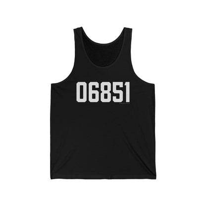 06851 Norwalk CT Zip Code Unisex Jersey Tank Top