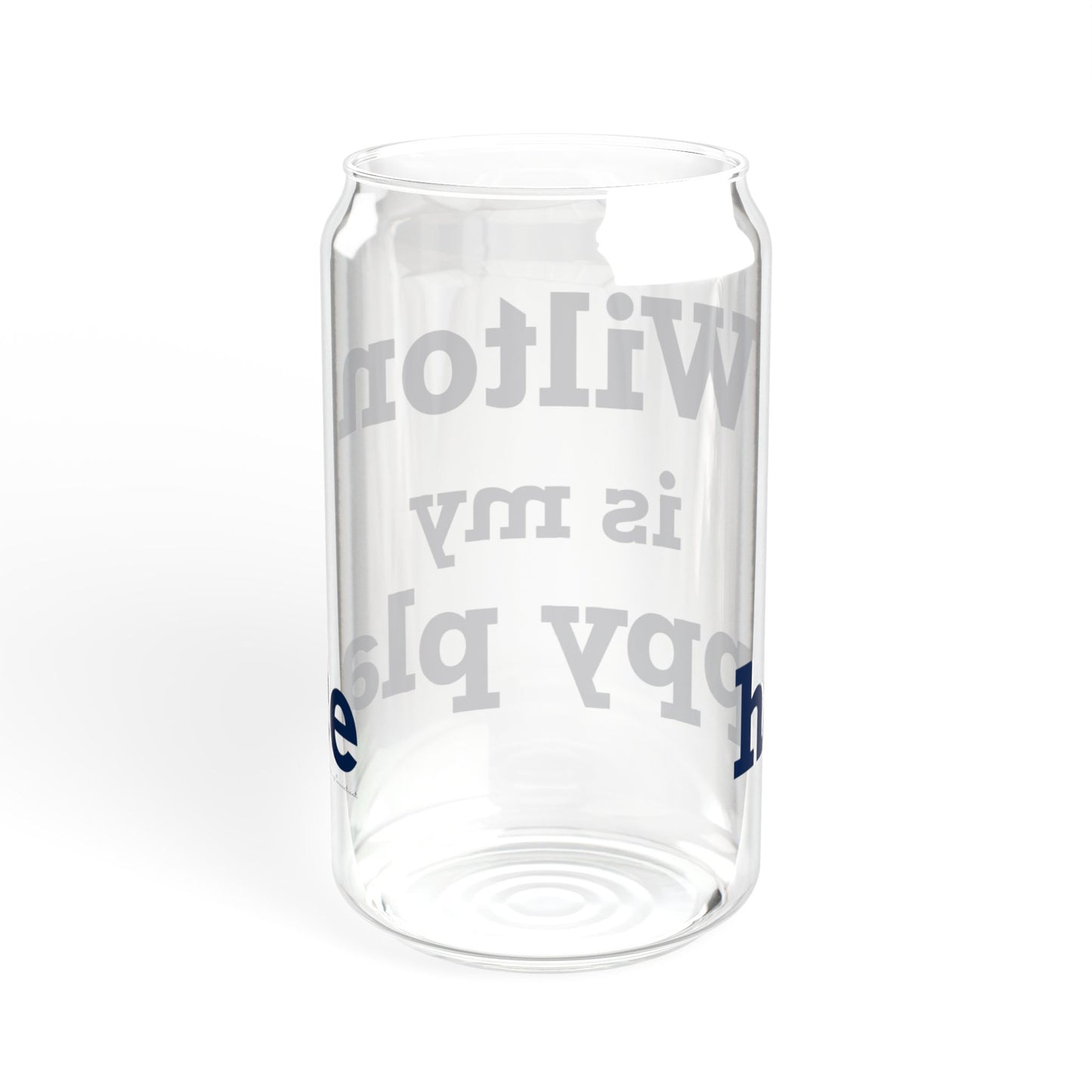 Wilton is my Happy Place Sipper Glass, 16oz