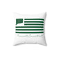 Cromwell Connecticut St. Patrick’s Day Flag Spun Polyester Square Pillow