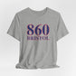 860 Bristol Red White & Blue Unisex Jersey Short Sleeve T-Shirt