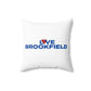 Love Brookfield Spun Polyester Square Pillow