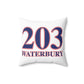 203 Waterbury Red White & Blue Spun Polyester Square Pillow