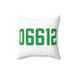 06612 Easton Connecticut Zip Code Spun Polyester Square Pillow