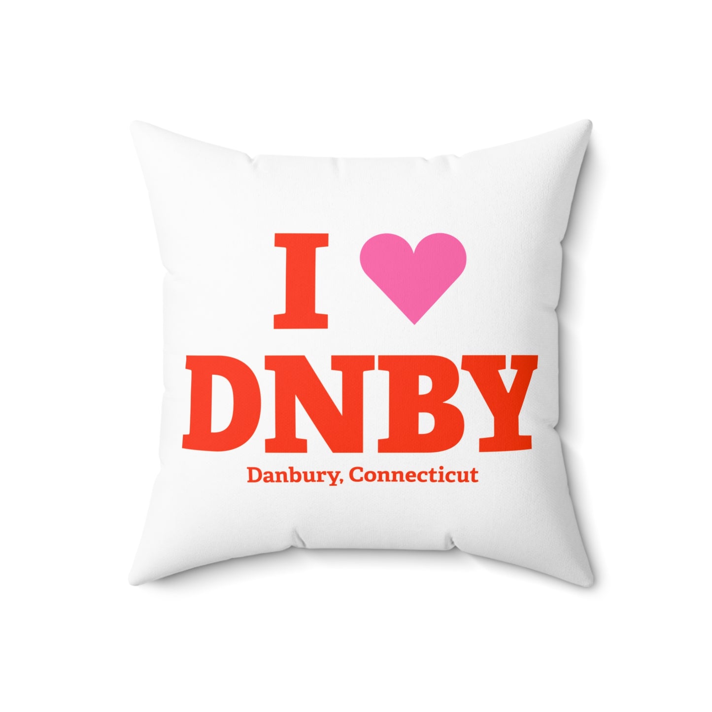 I Heart DNBY Spun Polyester Square Pillow