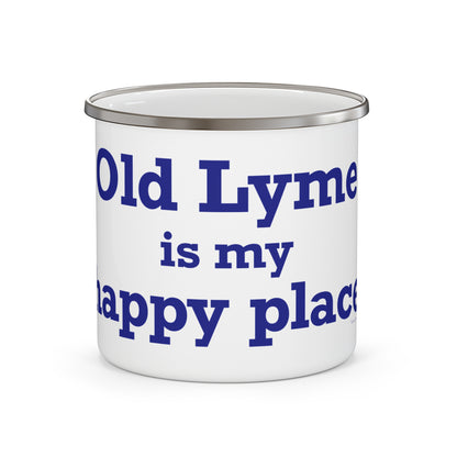 Old Lyme is My Happy Place Camping Mug