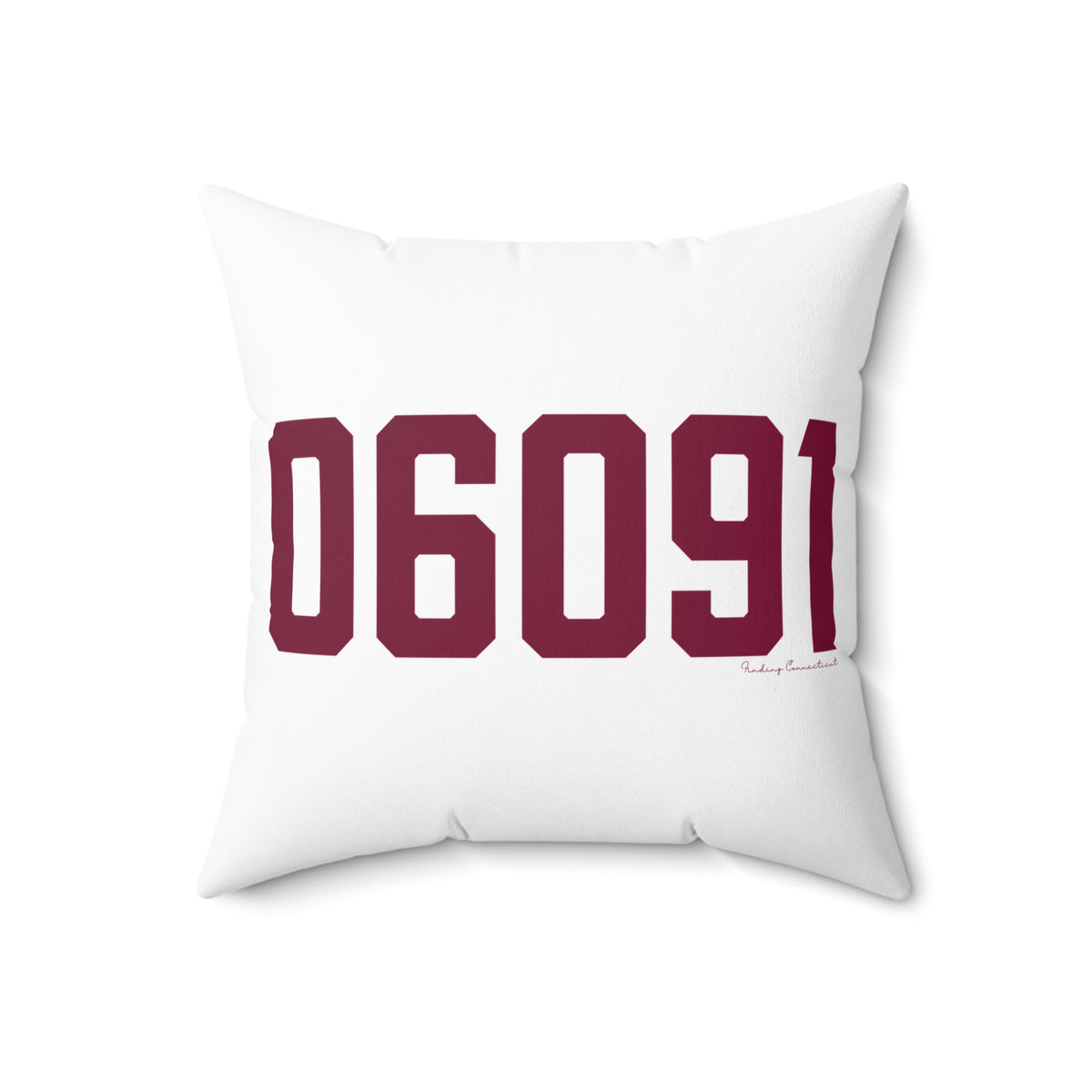 06091 Hartland Connecticut Zip Code Polyester Square Pillow