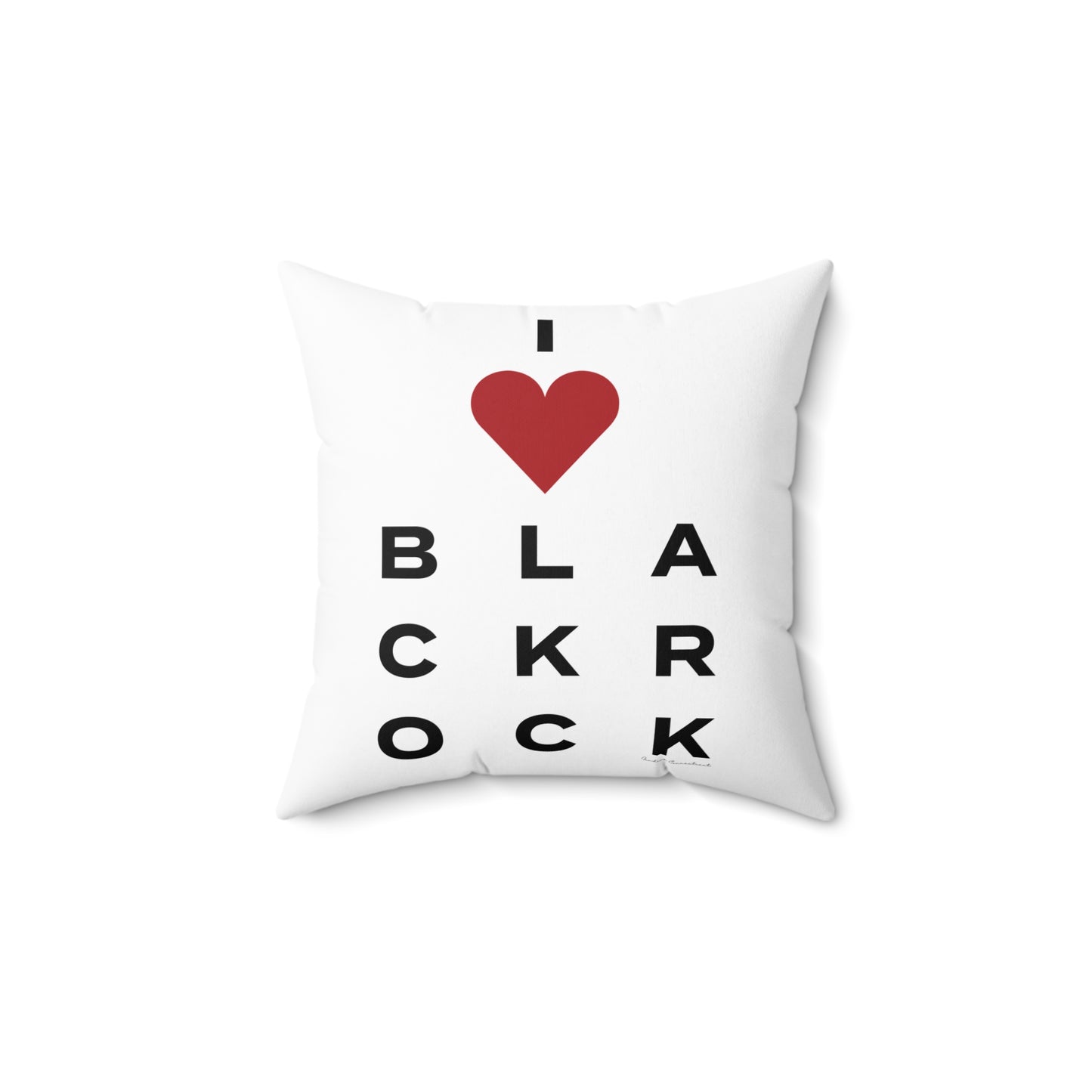 Black Rock Vision Spun Polyester Square Pillow