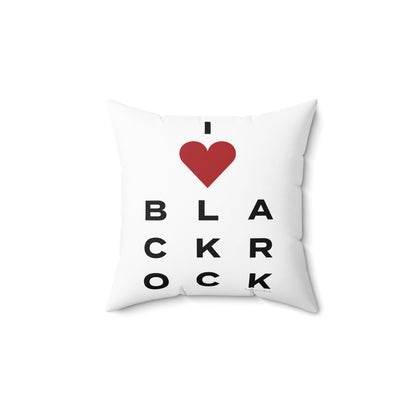 Black Rock Vision Spun Polyester Square Pillow
