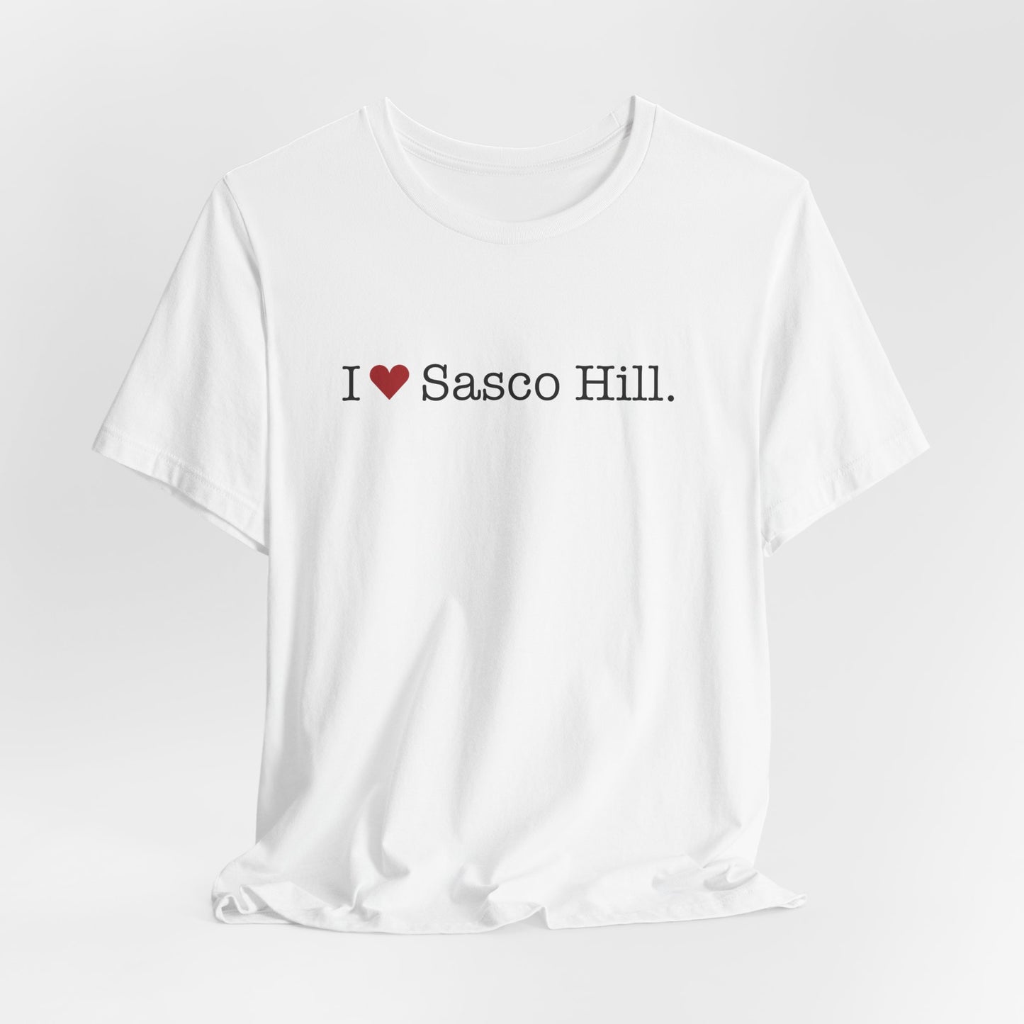 I Heart Sasco Hill. Unisex Jersey Short Sleeve T-Shirt