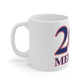 Meriden Red, White & Blue Mug 11oz