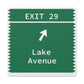 Vintage Merritt Parkway Exit 29 Sign Matte Canvas, Stretched, 1.25"