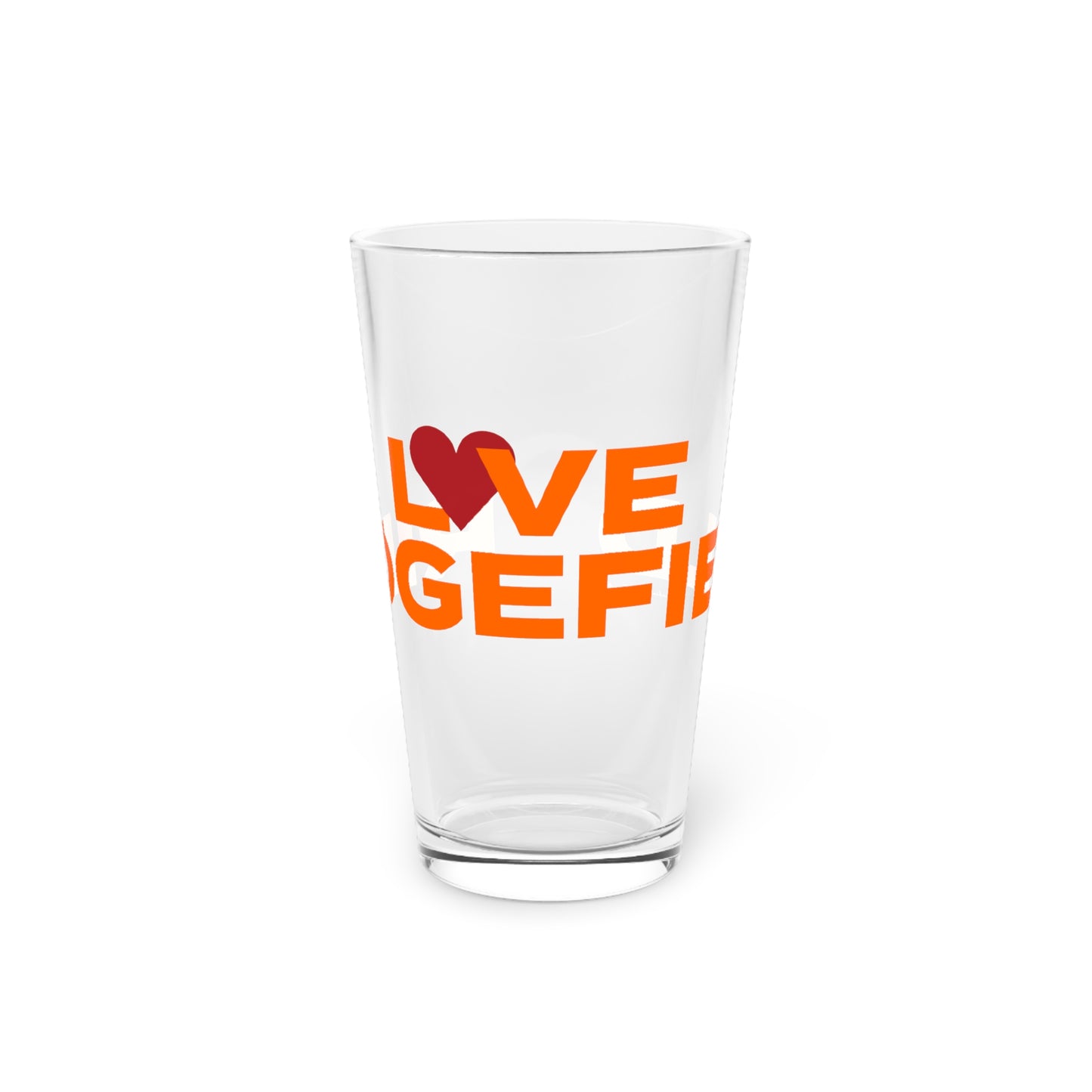 Love Ridgefield Pint Glass, 16oz