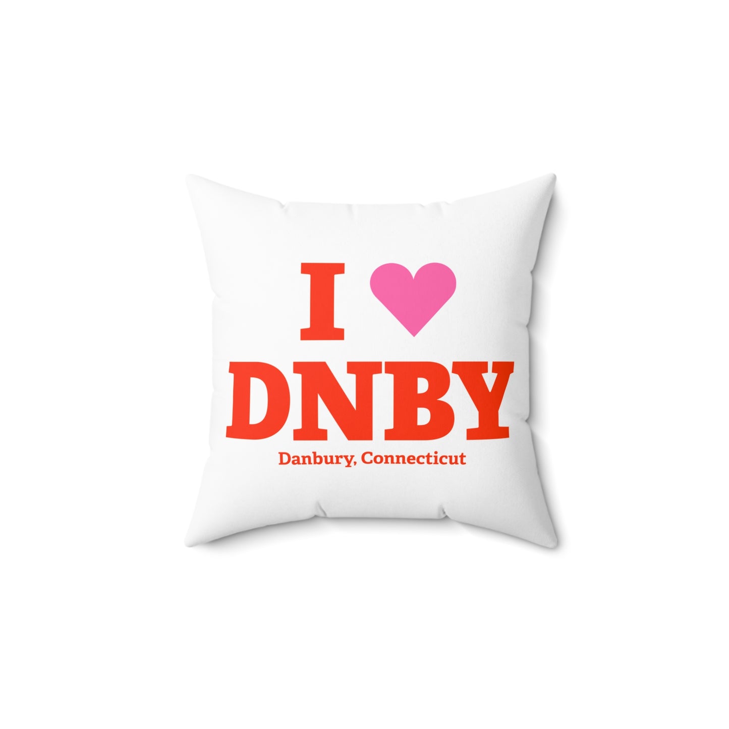 I Heart DNBY Spun Polyester Square Pillow