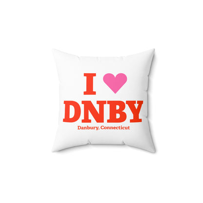 I Heart DNBY Spun Polyester Square Pillow