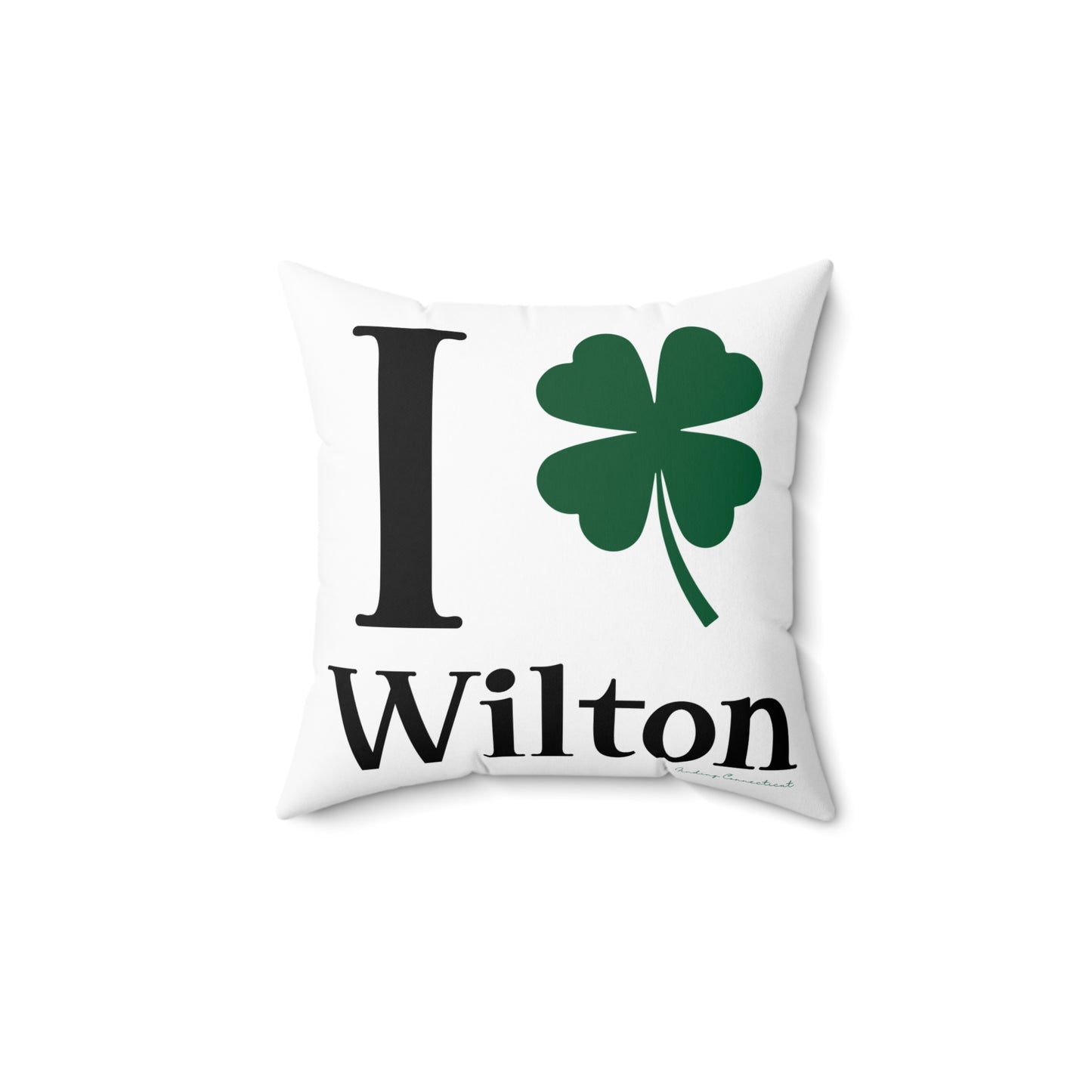I Clover Wilton Spun Polyester Square Pillow