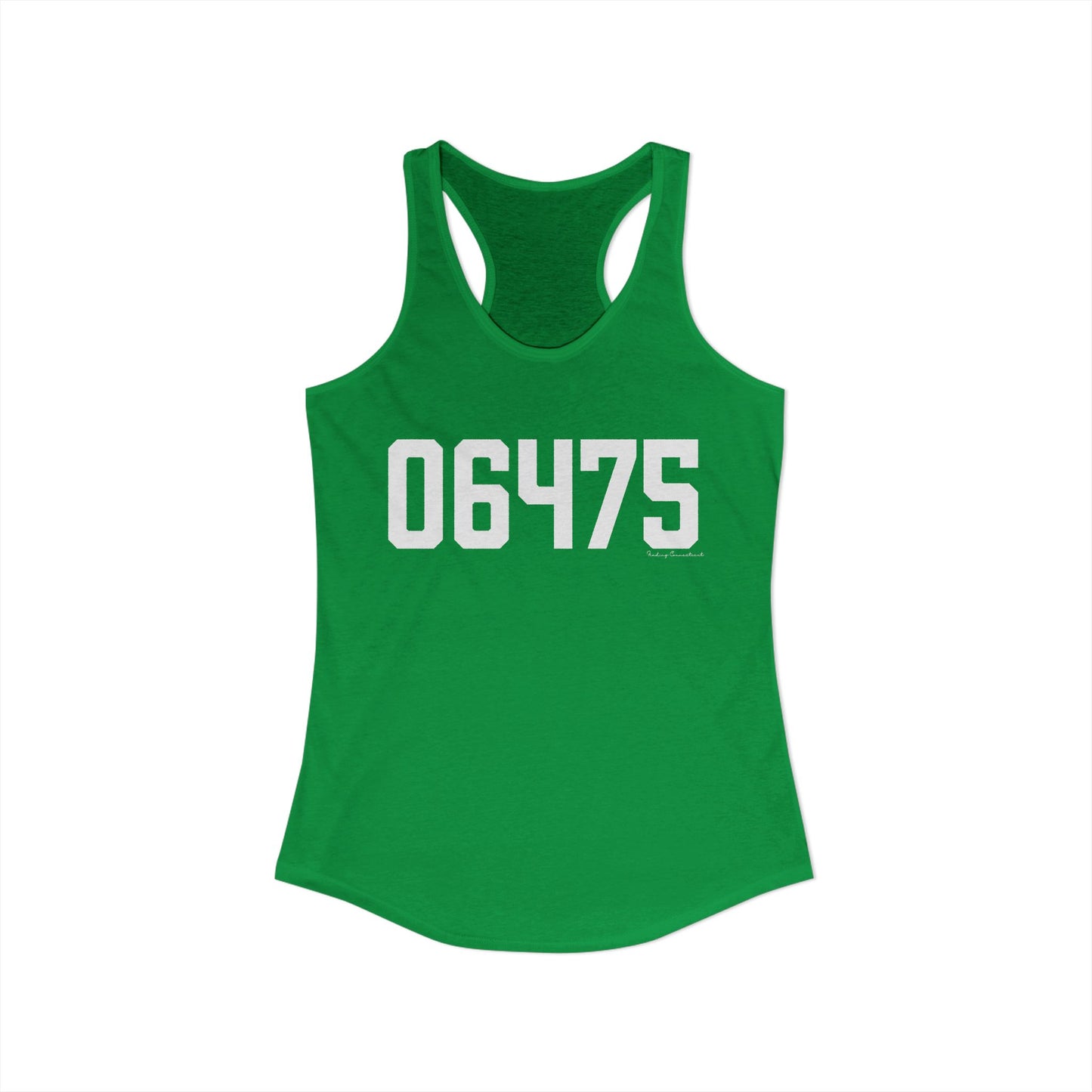 06475 Old Saybrook CT Zip Code Women's Ideal Racerback Tank Top