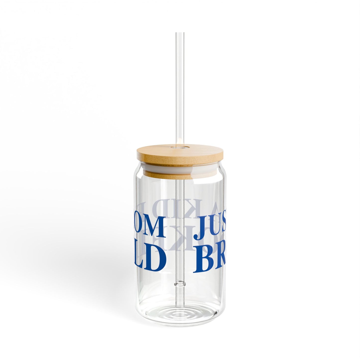 Just a kid from Brookfield Sipper Glass, 16oz