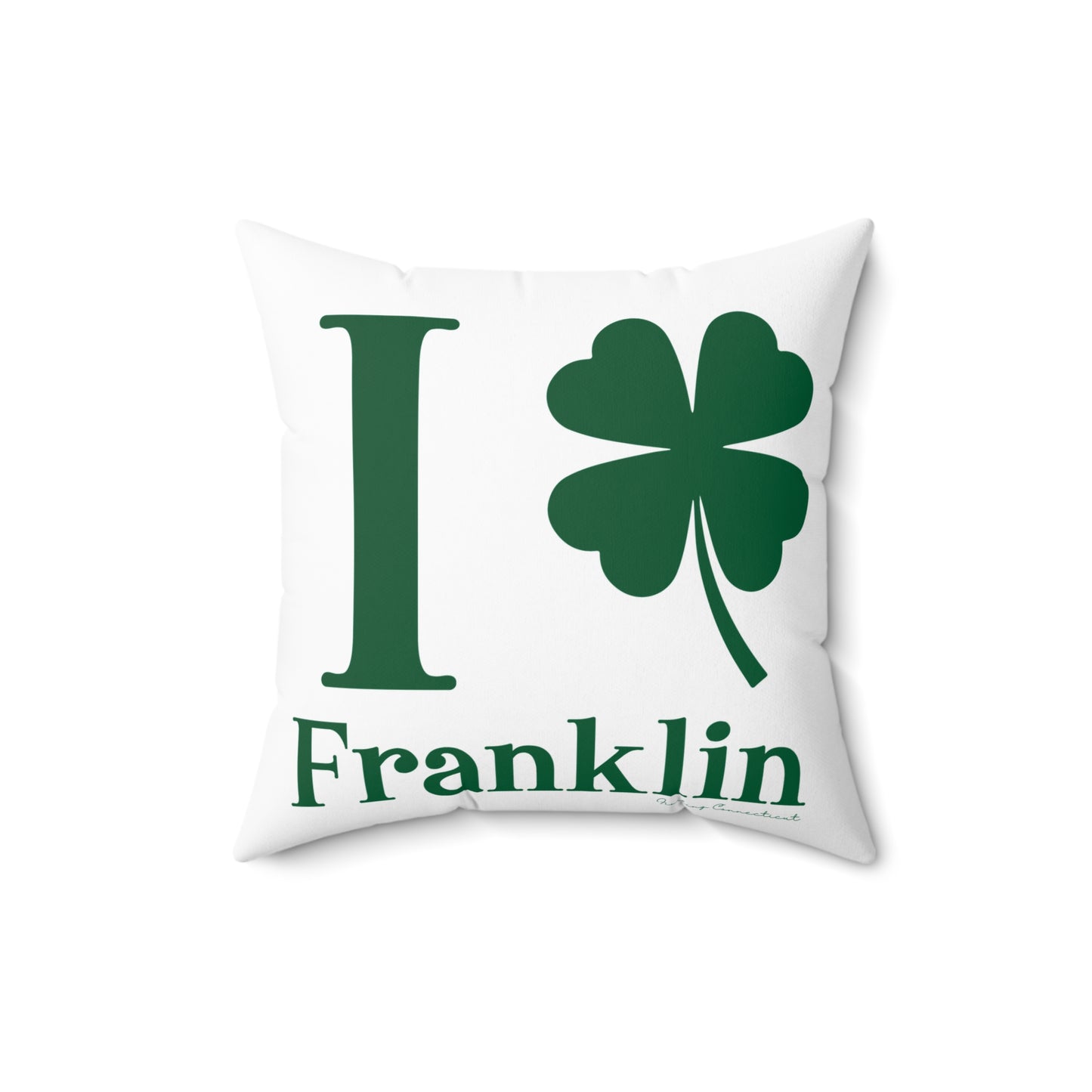 I Clover Franklin Spun Polyester Square Pillow