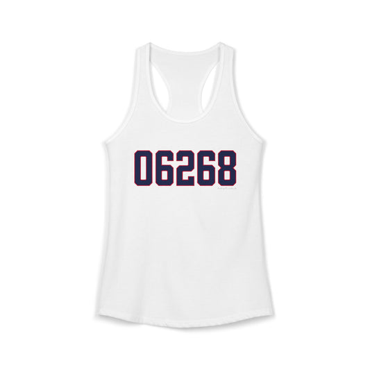 06268 Storrs Connecticut Zip Code Women's Ideal Racerback Tank Top