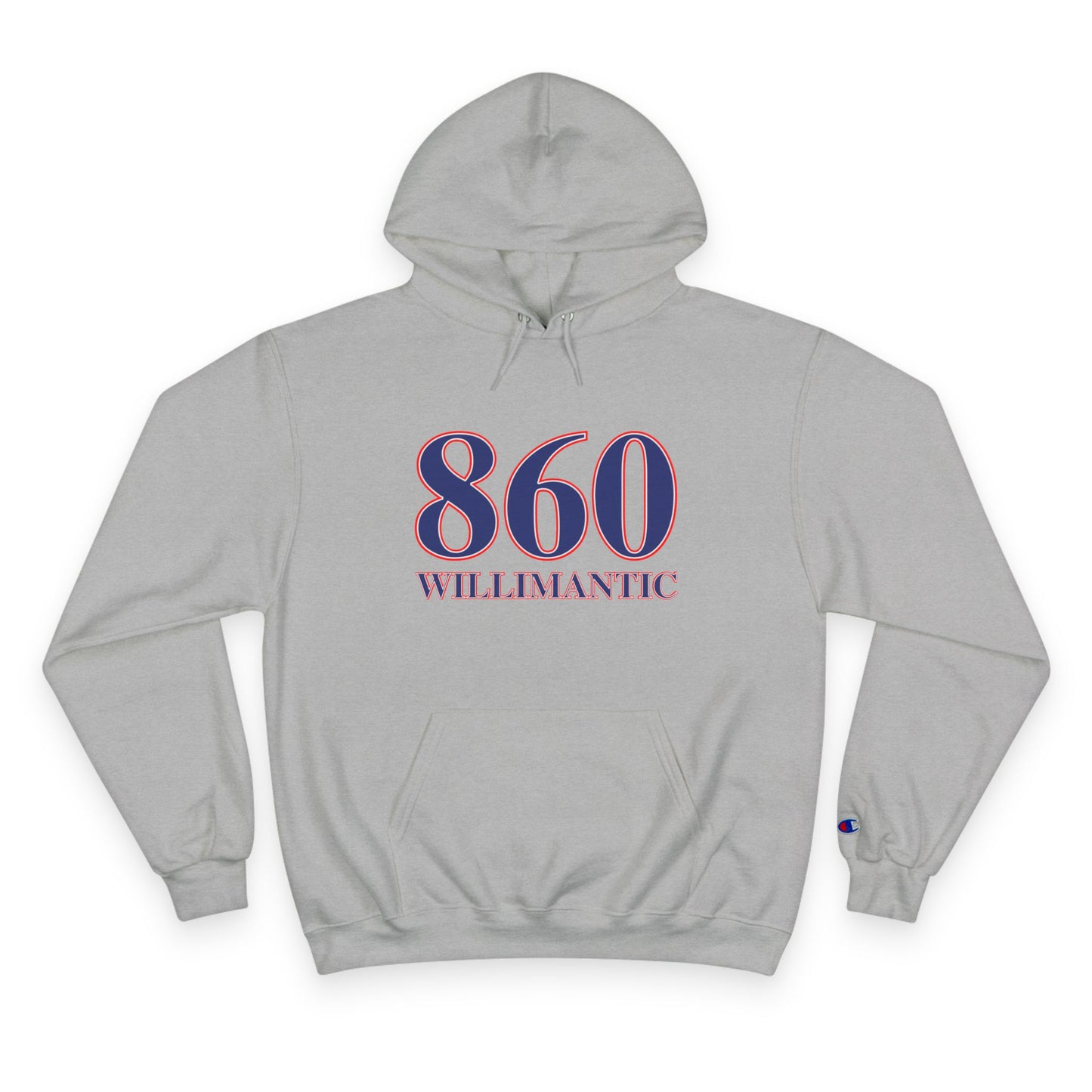 860 Willimantic Red, White & Blue Champion Hoodie
