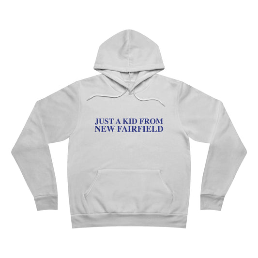 Just a kid from New Fairfield Unisex Sponge Fleece Pullover Hoodie