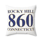 Rocky Hill 860 Connecticut Polyester Square Pillow
