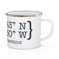 Sherman Coordinates Enamel Camping Mug